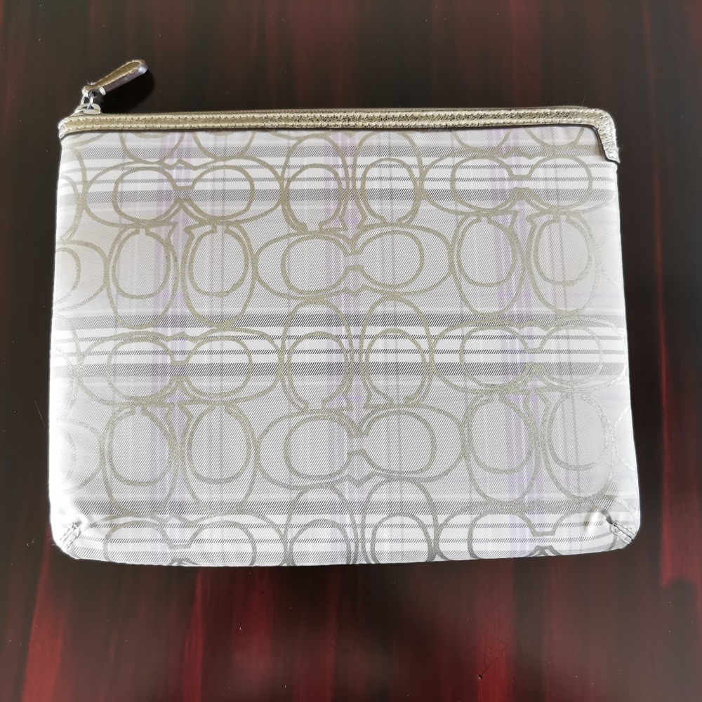 Coach Signature Zippered Tablet/E-Book Case